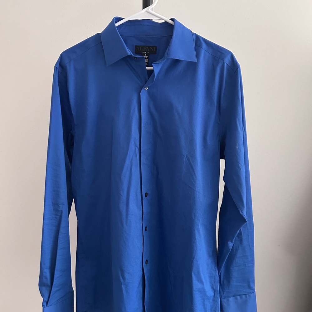 Alfani Royal Blue Dress Shirt for Men